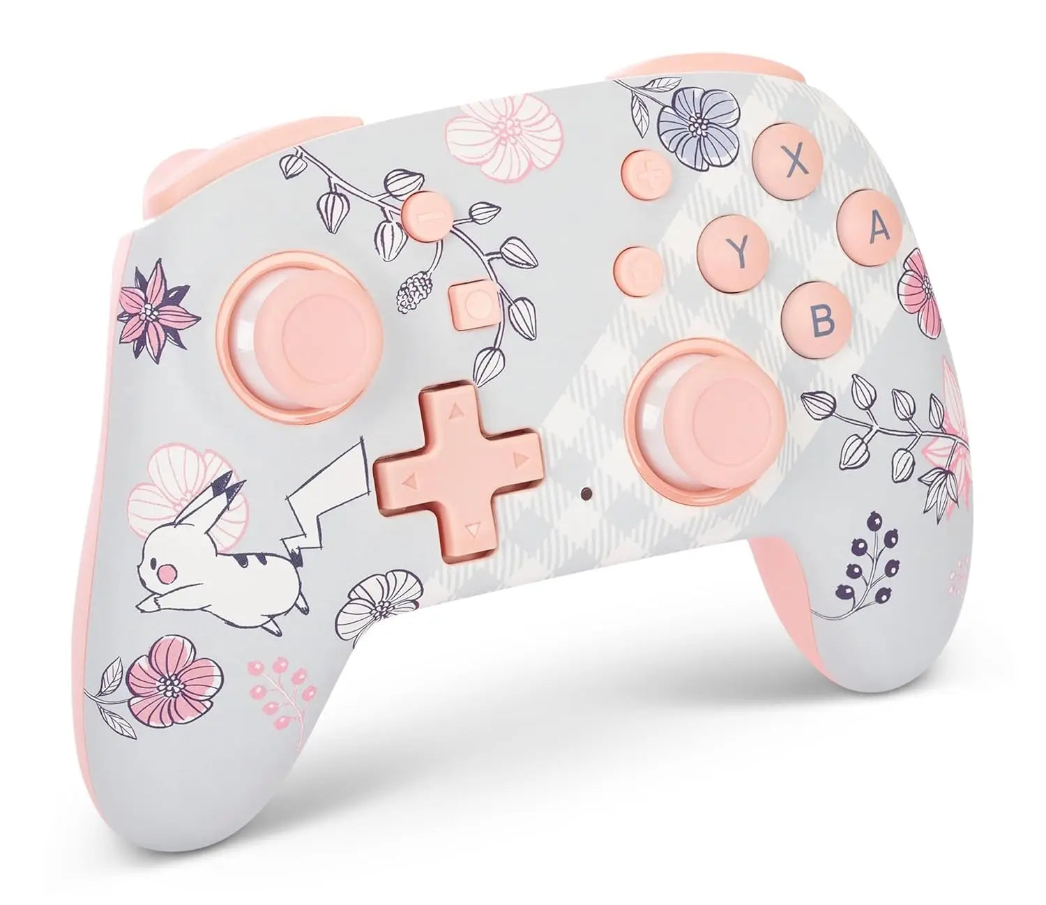 Mini Portable Wireless Gamepad for Nintendo Switch with Motion Controls & Bluetooth - Pikachu Garden Design