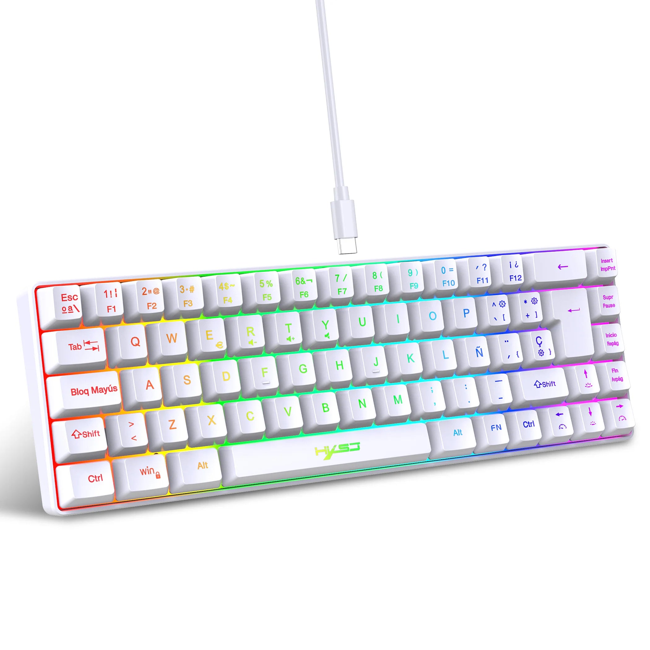 Spanish 69-key RGB Gaming Keyboard