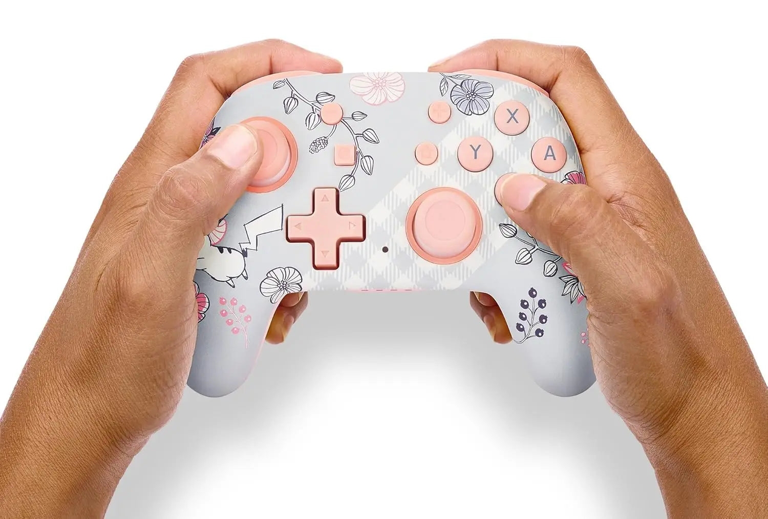 Mini Portable Wireless Gamepad for Nintendo Switch with Motion Controls & Bluetooth - Pikachu Garden Design