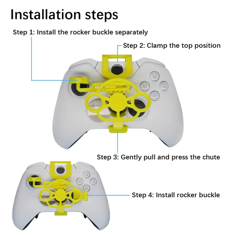 Racing Games Mini Steering for Xbox One/X/S/Elite 3D Printing Wheel Auxiliary Controller Game Joystick Simulator Gamepad